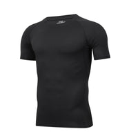 Black Pro Combat compression shirt for gym and athletic training