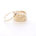 14K Gold Filled Textured Stacking Ring - MANDOTOS