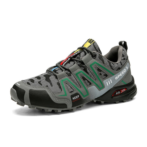 Ancient Energy men's hiking shoes with non-slip soles, durable safety toe, and tactical design for outdoor trekking and climbing.