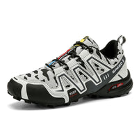 Men's hiking shoes by Ancient Energy with durable, non-slip soles, safety toe, and tactical design for trekking and outdoor activities.