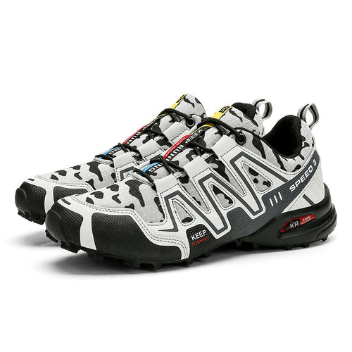 Ancient Energy men's hiking shoes with non-slip soles, safety toe, durable trekking design, suitable for climbing and outdoor activities.