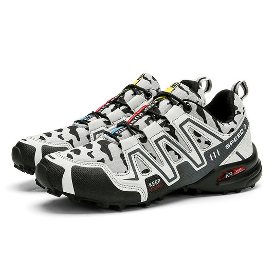 Ancient Energy men's hiking shoes with non-slip soles, safety toe, durable trekking design, suitable for climbing and outdoor activities.