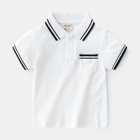 Ancient Energy boys' summer polo t-shirt in vibrant color, casual short-sleeve design perfect for warm weather.