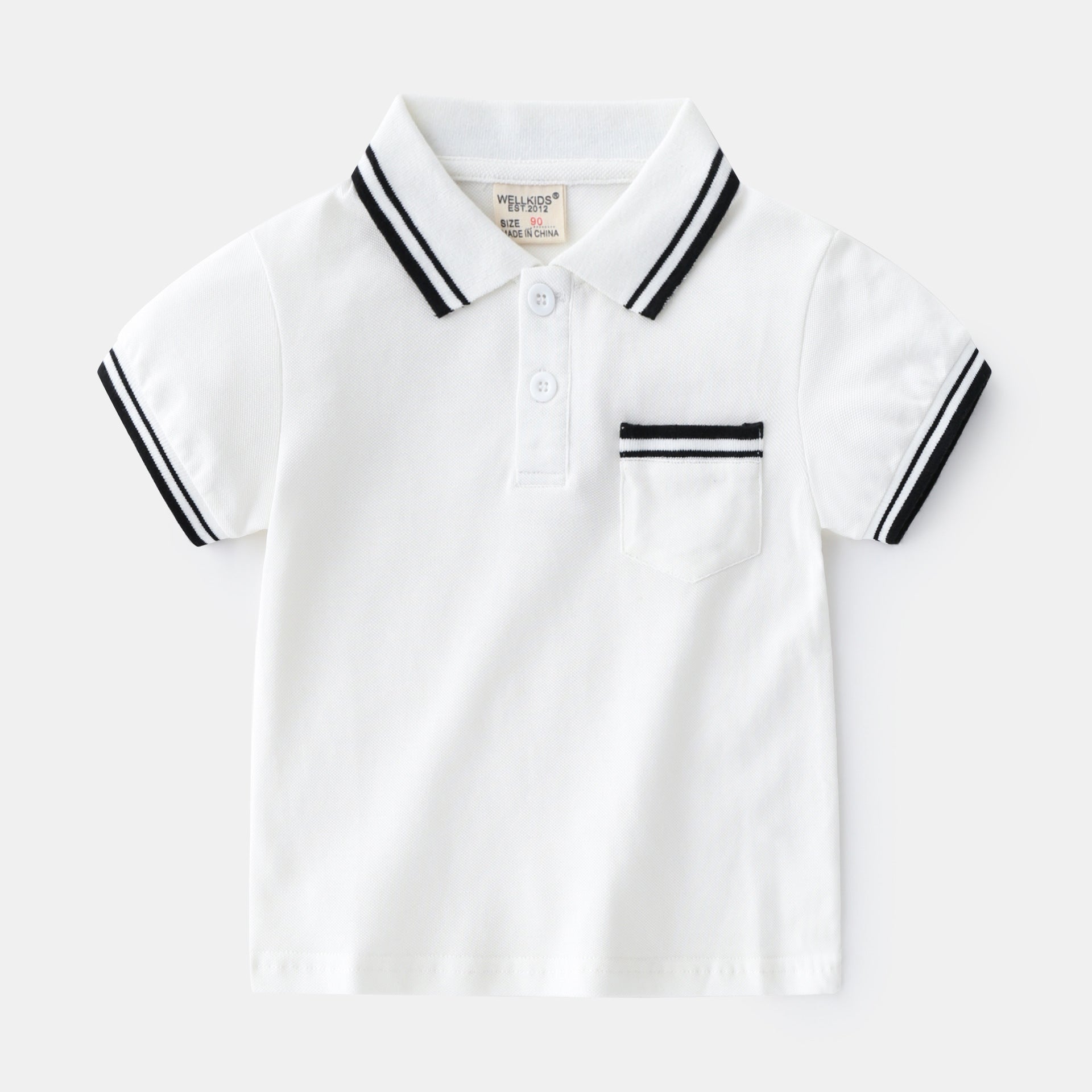 Ancient Energy boys' summer polo t-shirt in vibrant color, casual short-sleeve design perfect for warm weather.
