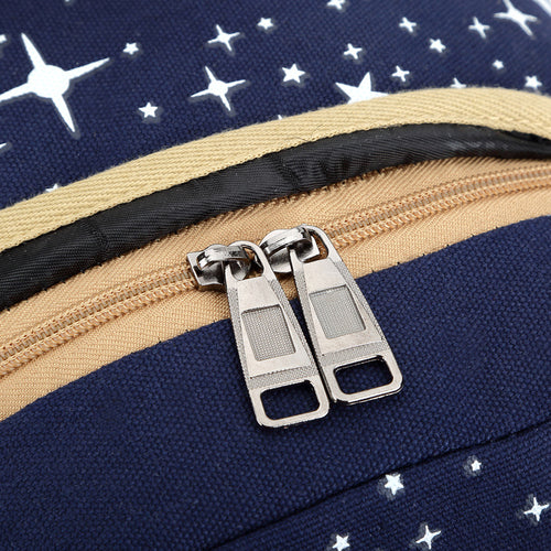 Ancient Energy girls' school backpack with star design, stylish and practical for school or casual use.