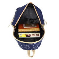 Ancient Energy star-themed school backpack for girls and women, featuring a stylish design and multiple compartments.
