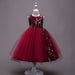 Embroidered Kids Dress for ages 4 to 15 by Ancient Energy, featuring colorful floral embroidery and a classic design.