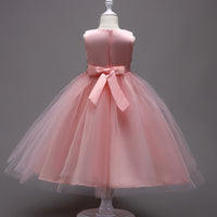 Embroidered kids dress for ages 4-15 from Ancient Energy, featuring colorful floral embroidery and lightweight fabric.