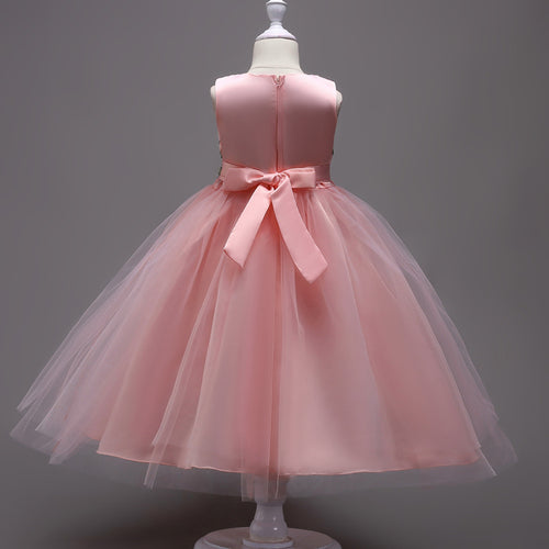 Embroidered kids dress for ages 4-15 from Ancient Energy, featuring colorful floral embroidery and lightweight fabric.