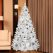 7.5ft Fireproof White Christmas Tree – Eco-Friendly Holiday Elegance! - MANDOTOS