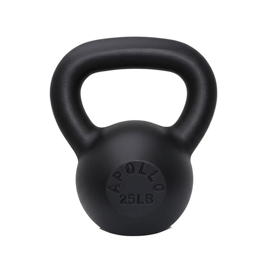 A4A 25LB Powder Coated Cast Iron Kettlebell - MANDOTOS
