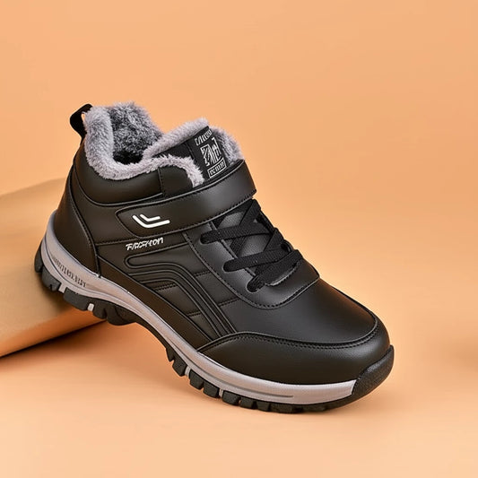 Ultra-Warm Waterproof Leather Winter Boots for Men & Women - MANDOTOS