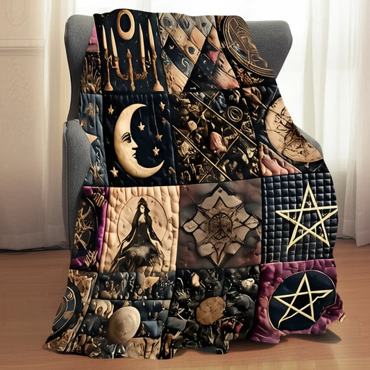 Vintage Patchwork Flannel Blanket: Comfort Meets Style - MANDOTOS