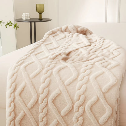 Cozy Coral Fleece Blanket - Your Perfect Multi-Purpose Companion - MANDOTOS