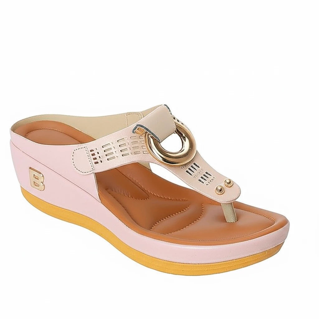 Chic Beach Thong Wedge Heel Sandals - MANDOTOS