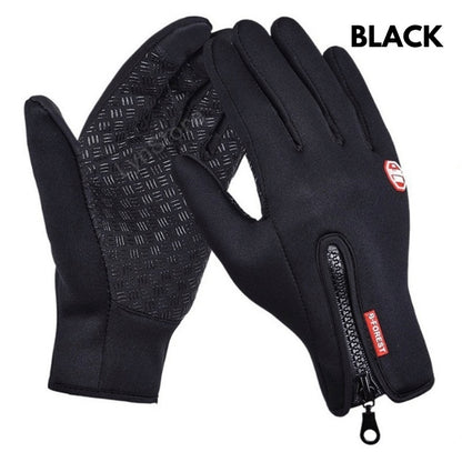 Winter Gloves Touch Screen Riding Motorcycle Sliding Waterproof Sports Gloves With Fleece - MANDOTOS