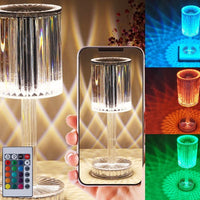 New Crystal Table Lamp Hotel Decoration Diamond Romantic Warm Led For Home Decor Romantic Gift Night Light