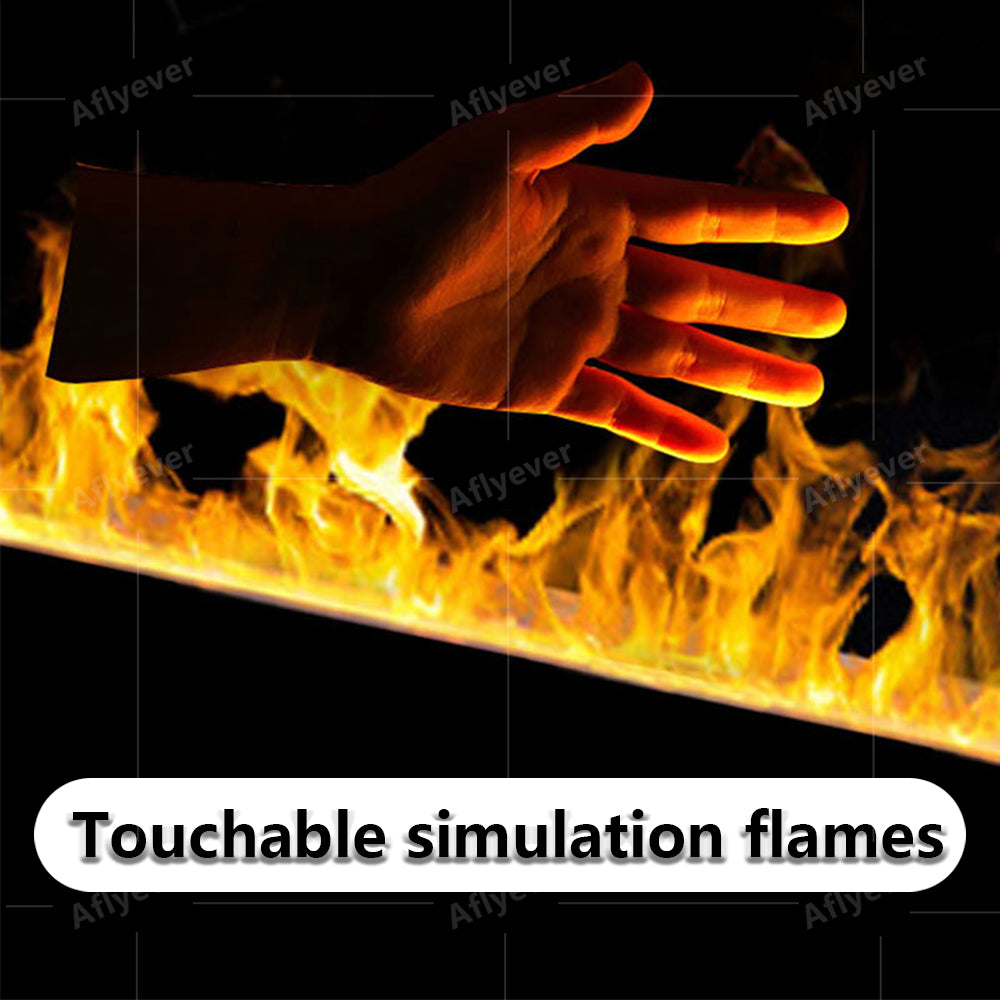 Eco-Friendly Water Vapor Fireplace with Simulated Flames - MANDOTOS