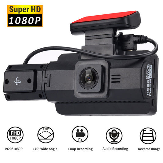 3-Inch Dual Lens Car Dash Cam - Your Ultimate Vehicle Guardian - MANDOTOS