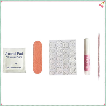 10 PCS Handmade Press-On Nails - Chic & Reusable Designs - MANDOTOS