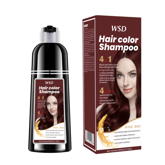 Revive & Shine 3-in-1 Black Hair Dye Shampoo - MANDOTOS