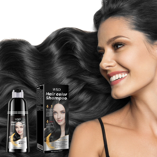 Revive & Shine 3-in-1 Black Hair Dye Shampoo - MANDOTOS