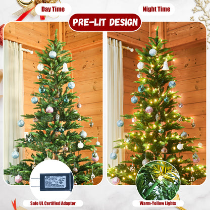 5 FT Pre-Lit Aspen Fir Artificial Christmas Tree - MANDOTOS