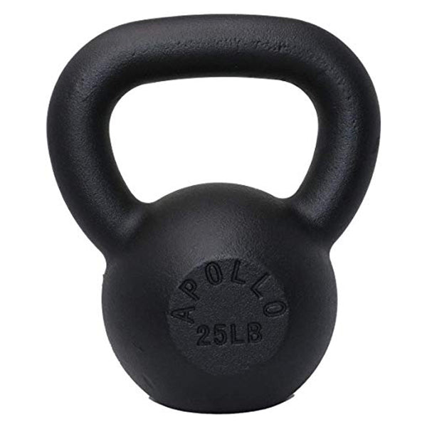 A4A 25LB Powder Coated Cast Iron Kettlebell - MANDOTOS