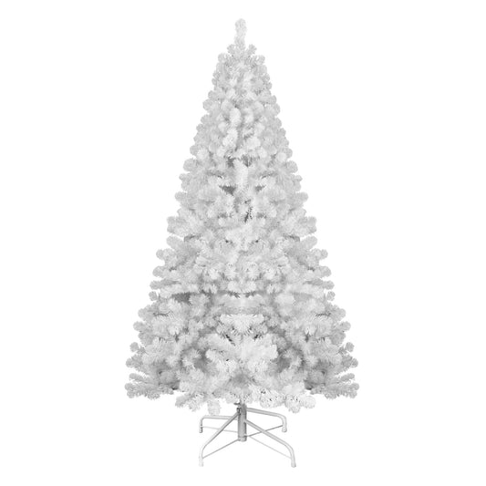 7.5ft Fireproof White Christmas Tree – Eco-Friendly Holiday Elegance! - MANDOTOS