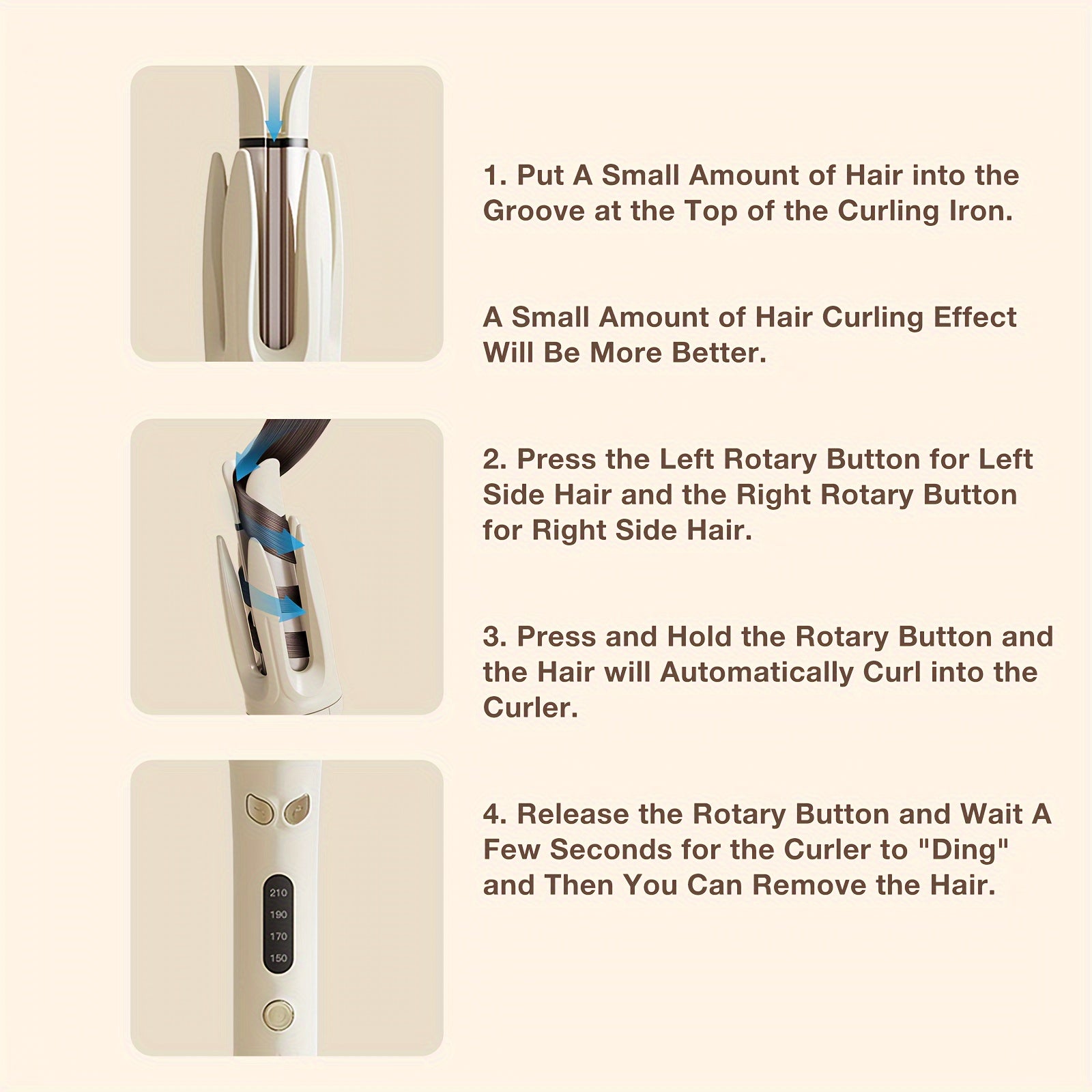 28mm Automatic Curling Iron - Effortless Styling at Your Fingertips - MANDOTOS