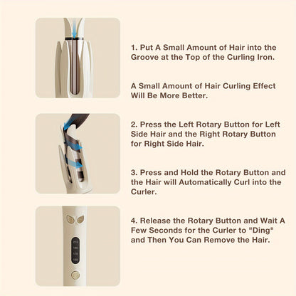 28mm Automatic Curling Iron - Effortless Styling at Your Fingertips - MANDOTOS