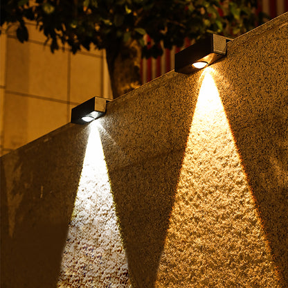 4-Pack Outdoor Solar-Powered LED Deck Lights - Waterproof Wall Lamps for Your Garden - MANDOTOS