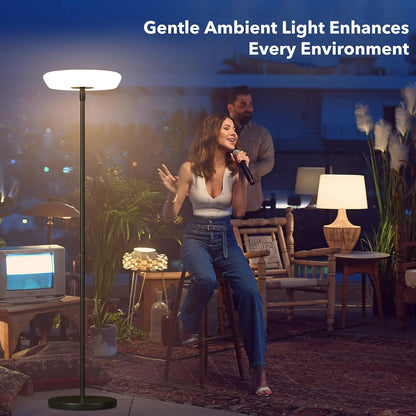 Minimalist Solar Powered Outdoor Floor Lamp - MANDOTOS