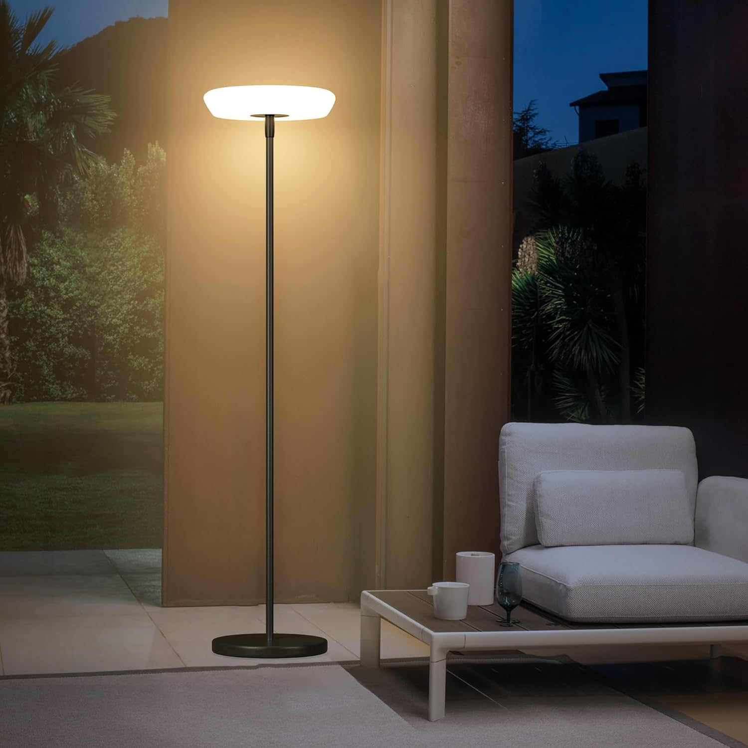 Minimalist Solar Powered Outdoor Floor Lamp - MANDOTOS