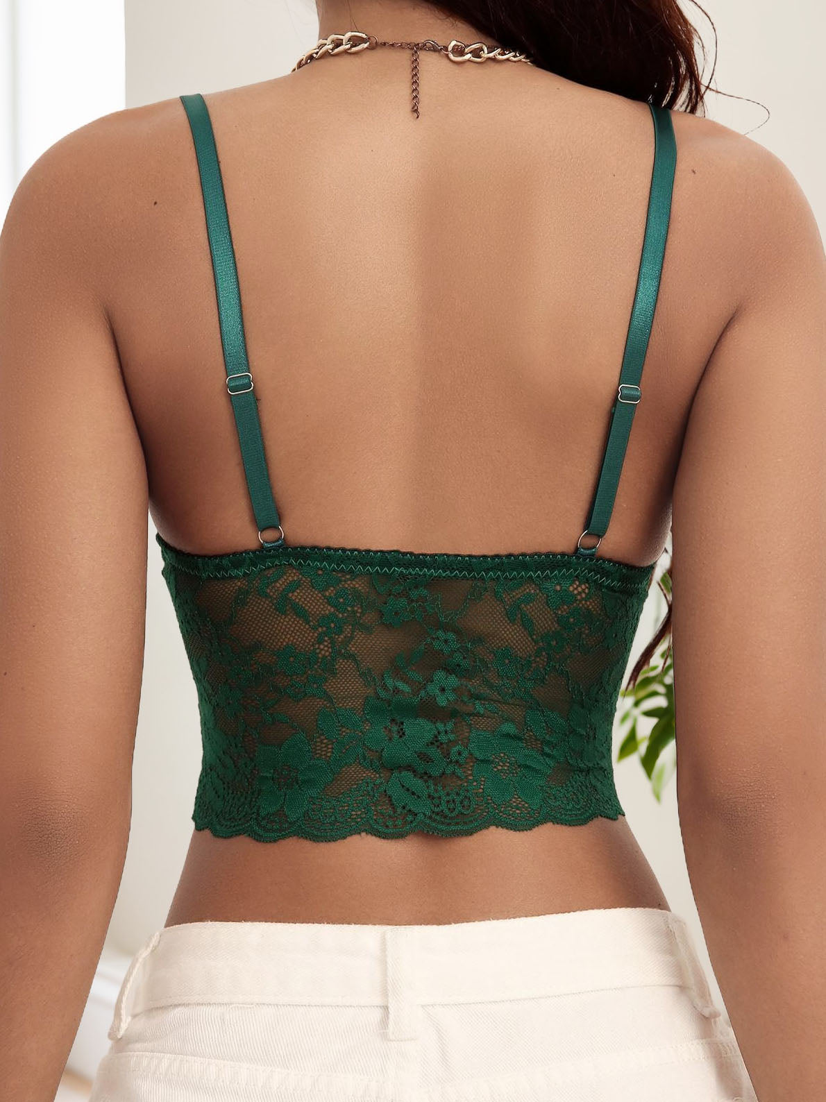 Viomisha Sexy Lace Bra - Adjustable Padded Elegance - MANDOTOS