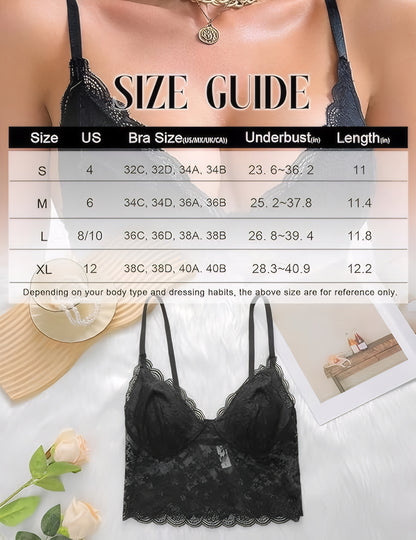 Viomisha Sexy Lace Bra - Adjustable Padded Elegance - MANDOTOS