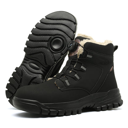 Men's Steel Toe Safety Shoes - Warm & Breathable Work Footwear - MANDOTOS
