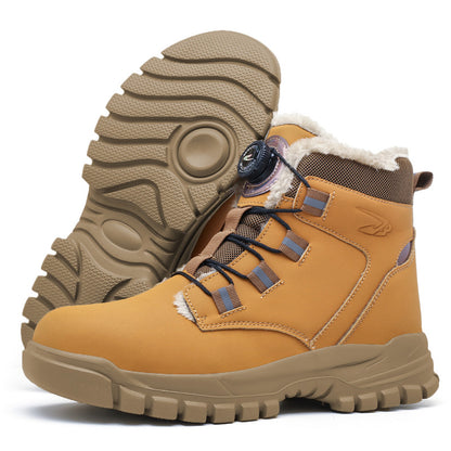 Men's Steel Toe Safety Shoes - Warm & Breathable Work Footwear - MANDOTOS