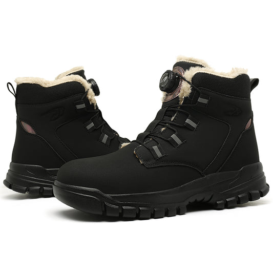 Men's Steel Toe Safety Shoes - Warm & Breathable Work Footwear - MANDOTOS