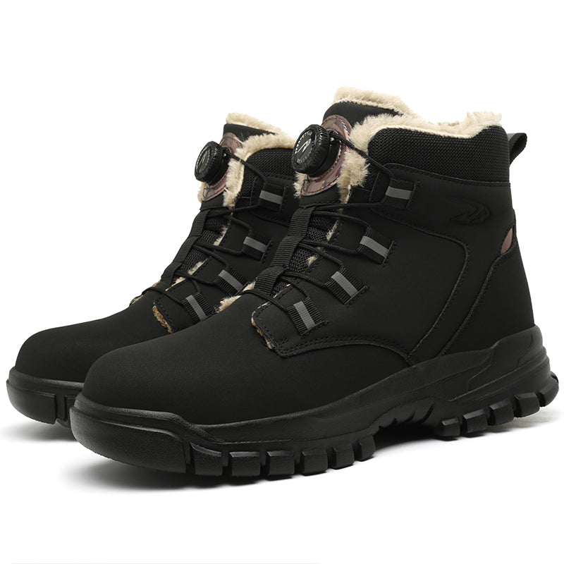 Men's Steel Toe Safety Shoes - Warm & Breathable Work Footwear - MANDOTOS