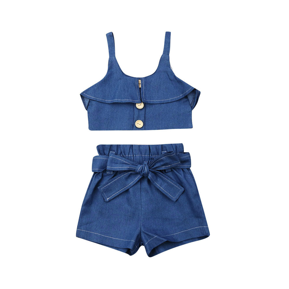 Children's girls' suspender skirt by Ancient Energy, featuring a cute and stylish design perfect for young girls.