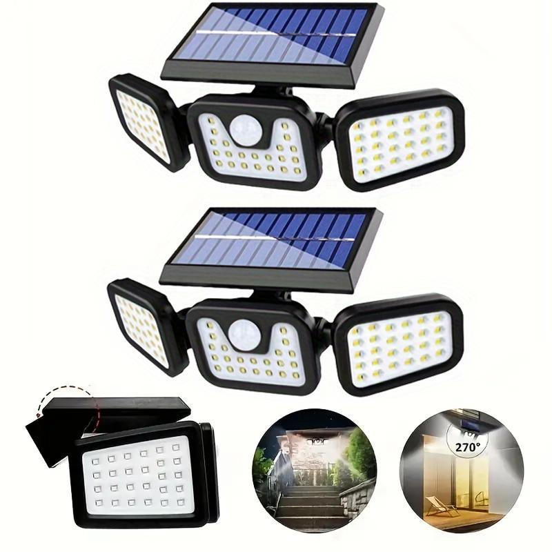Solar Outdoor Motion Sensor Light - 3000LM Super Bright Security Flood Light - MANDOTOS