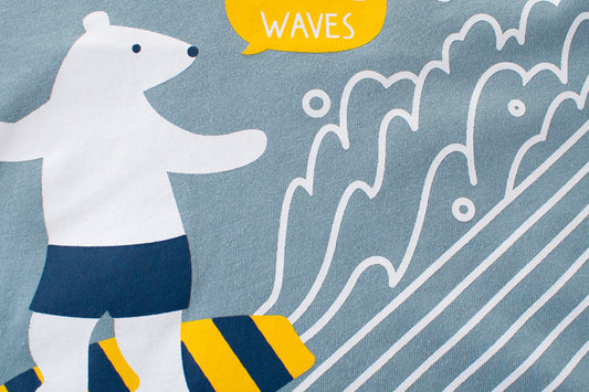 Children's short-sleeved baby T-shirts for boys by Ancient Energy, featuring colorful, comfortable cotton fabric.