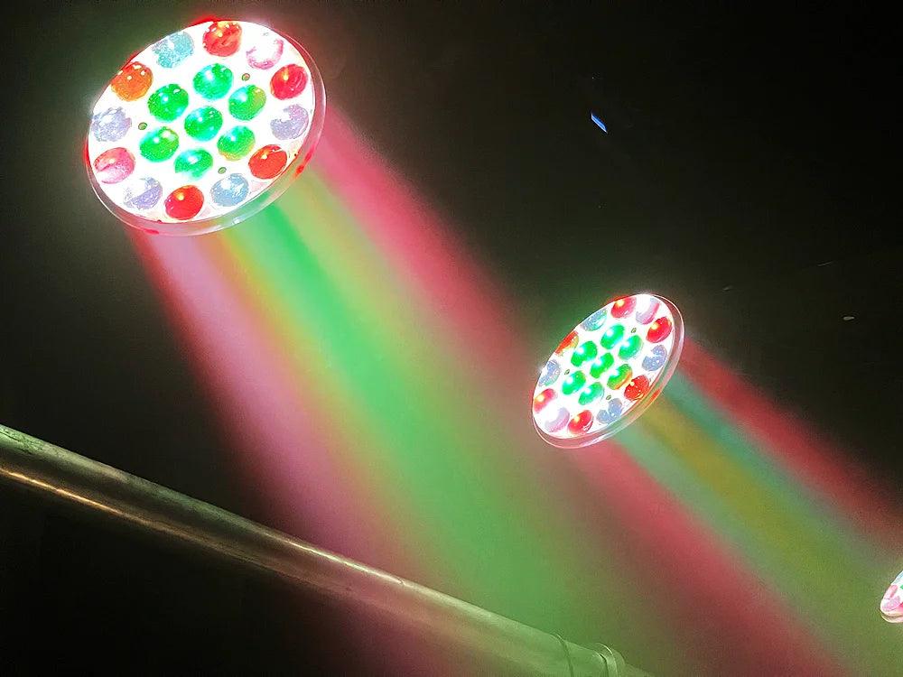 19x15W RGBW 4in1 Beam Wash Zoom Circle Control LED Moving Head Light Professional Machine DMX512 DJ Bar Stage Lights Effect - MANDOTOS