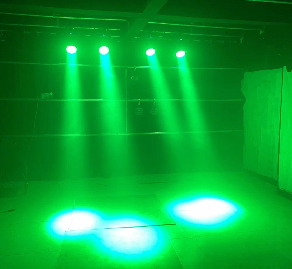 19x15W RGBW 4in1 Beam Wash Zoom Circle Control LED Moving Head Light Professional Machine DMX512 DJ Bar Stage Lights Effect - MANDOTOS