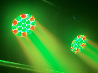 19x15W RGBW 4in1 Beam Wash Zoom Circle Control LED Moving Head Light Professional Machine DMX512 DJ Bar Stage Lights Effect - MANDOTOS