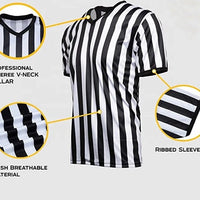 Black & White Referee Shirts/Jerseys Two Free Whistles