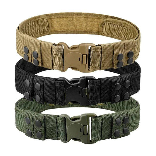 1pc Quick Release Tactical Belt for Men Fashion Style Combat Belt for Outdoor Activities and Fishing - MANDOTOS