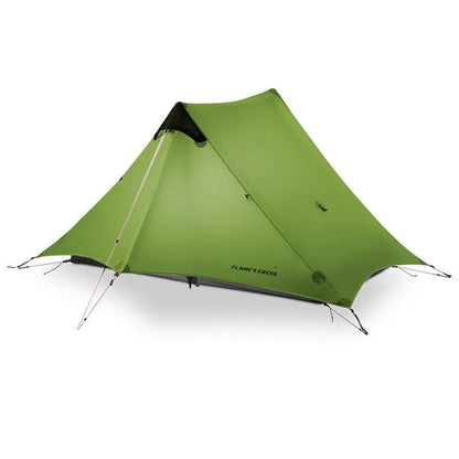 2021 FLAME'S CREED LanShan 2 Person Outdoor Ultralight Camping Tent 3 Season Professional 15D Silnylon Rodless Tent - MANDOTOS