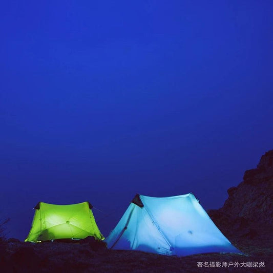 2021 FLAME'S CREED LanShan 2 Person Outdoor Ultralight Camping Tent 3 Season Professional 15D Silnylon Rodless Tent - MANDOTOS